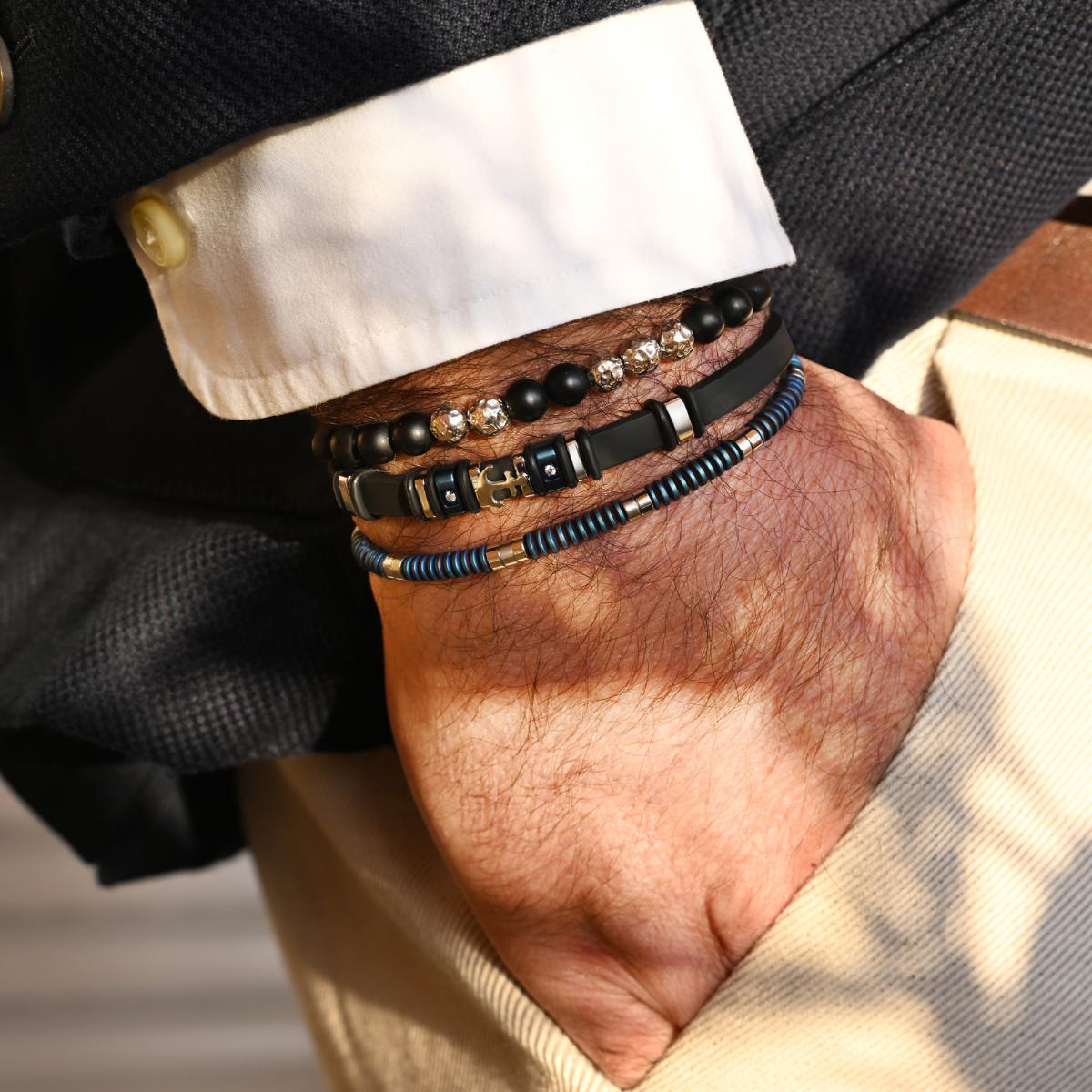 Bracelet EPIPOLI Hématite Bleue