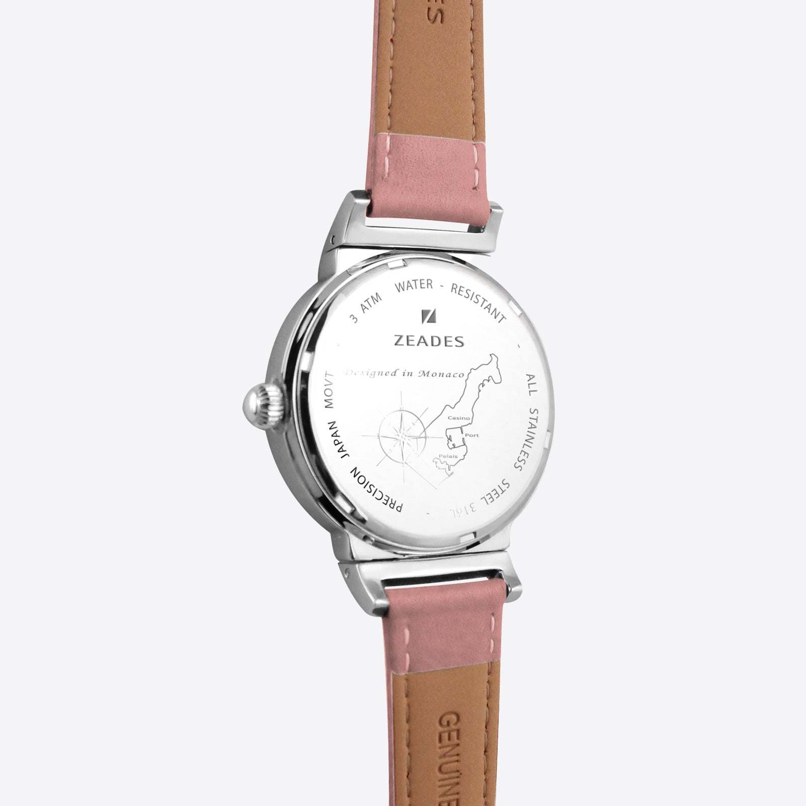 Maroquinière | Watch CALVILLE - Pink leather