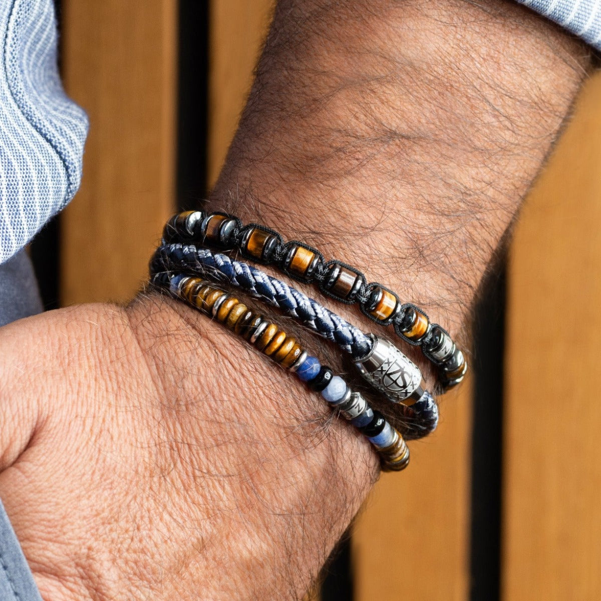 Bracelet BANJO Oeil de Tigre.AB
