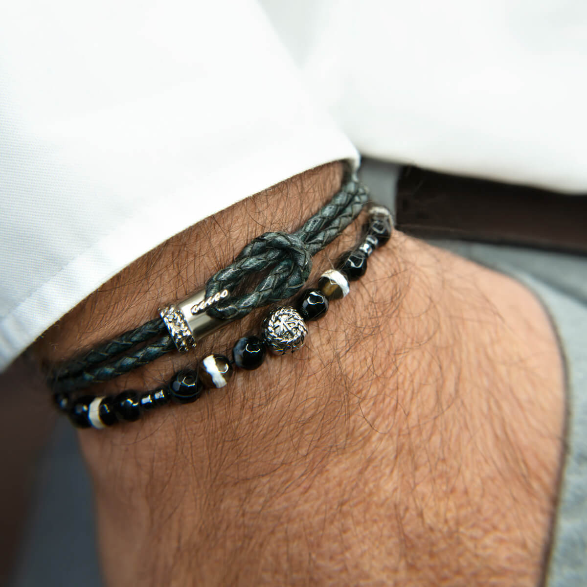 ARGENT 925 * Bracelet BOUEE Zèbre