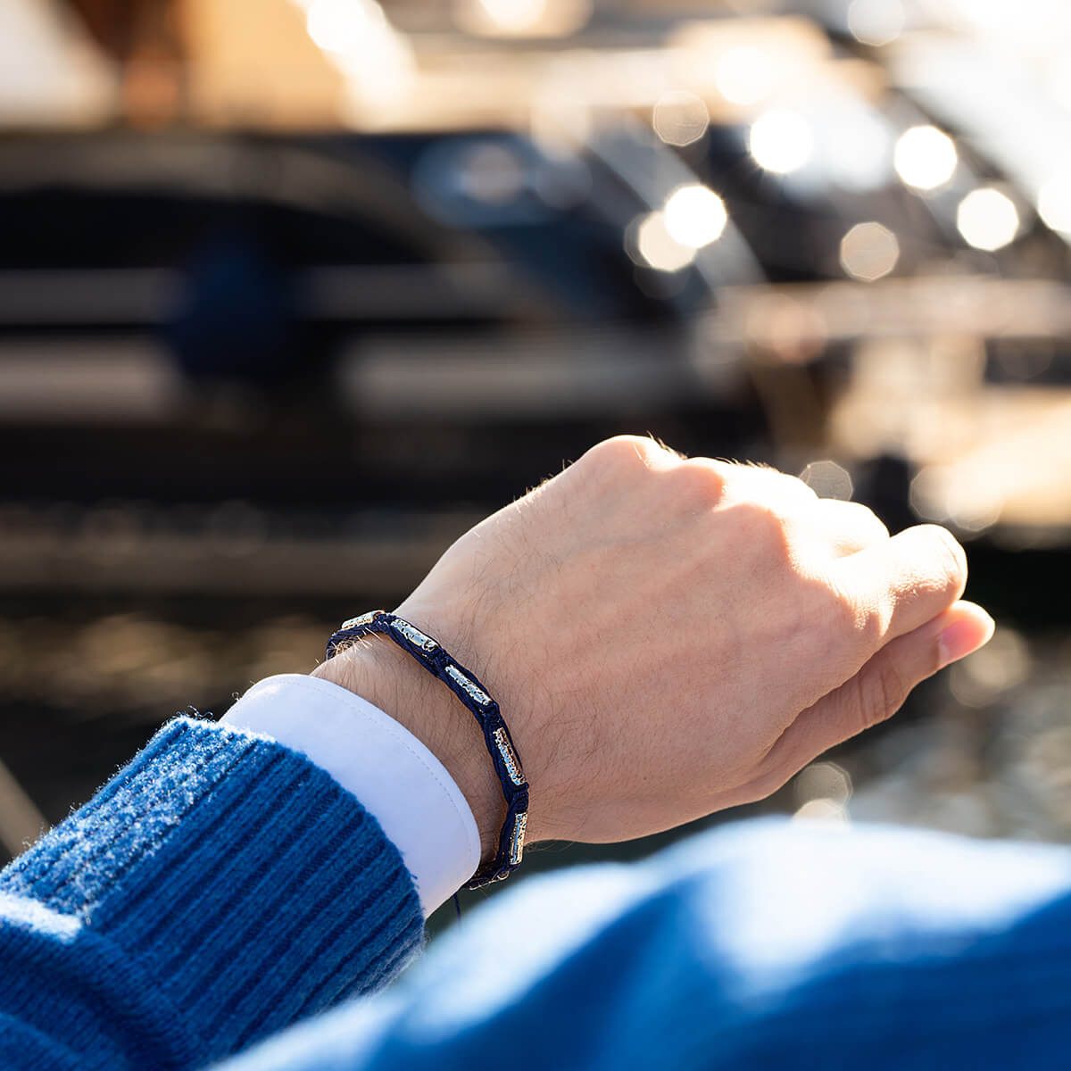 Men Bracelet Plated Lava yachts