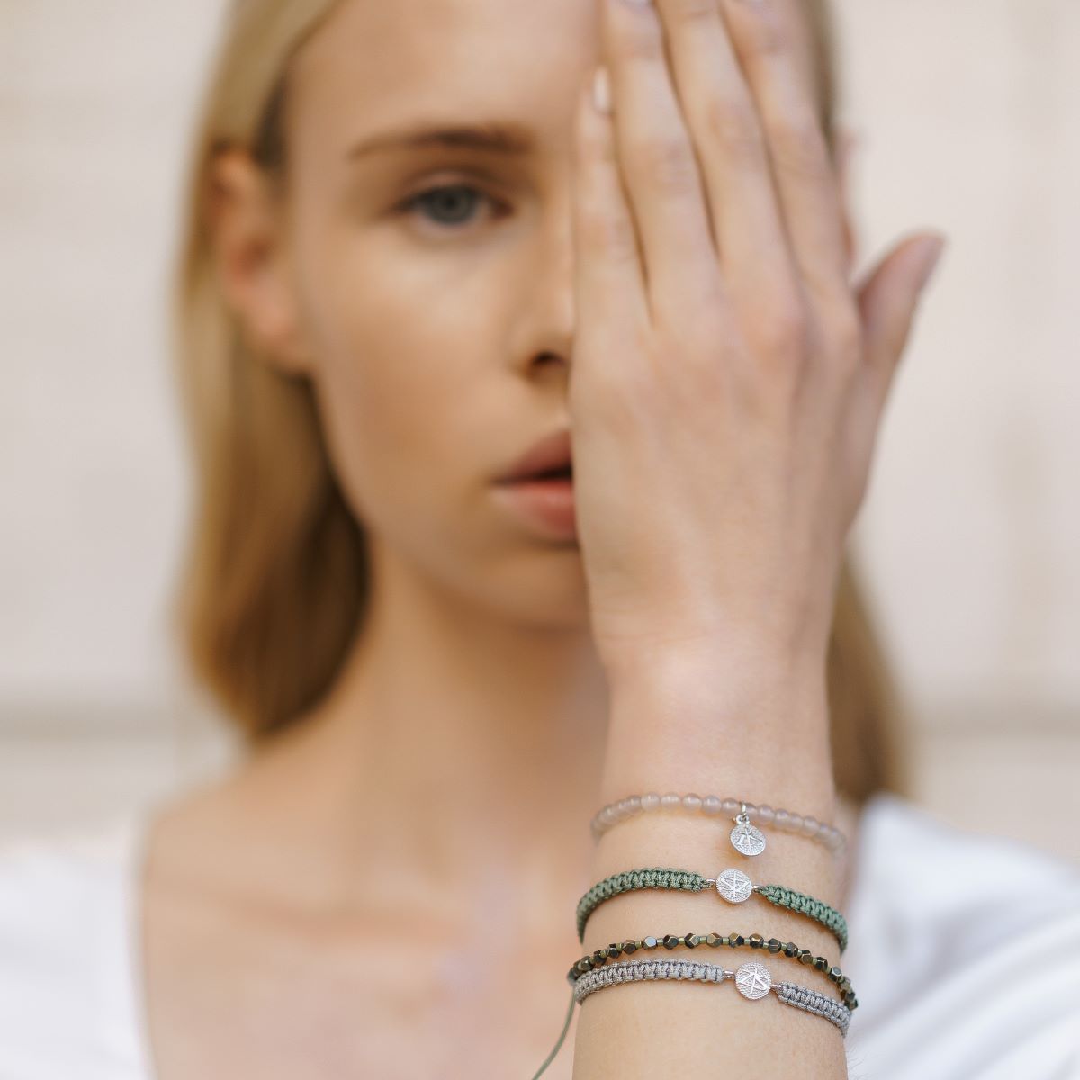 925 SILVER * Bracelet ZS Macra Grey SI