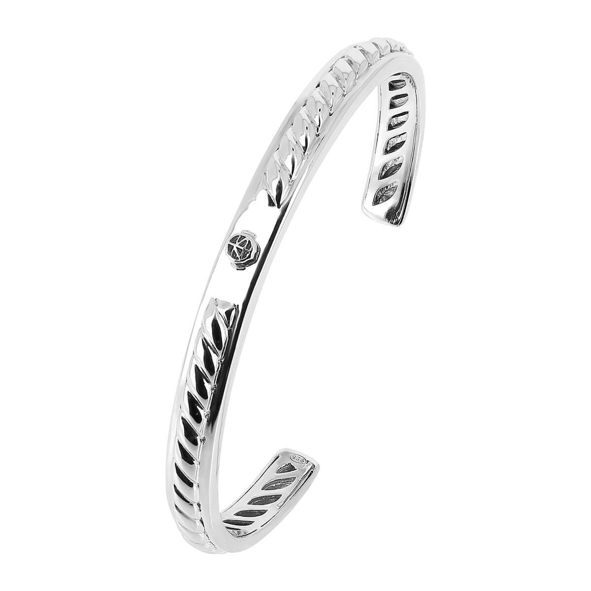925 SILVER * Bangle LIEN CORDAGE SI