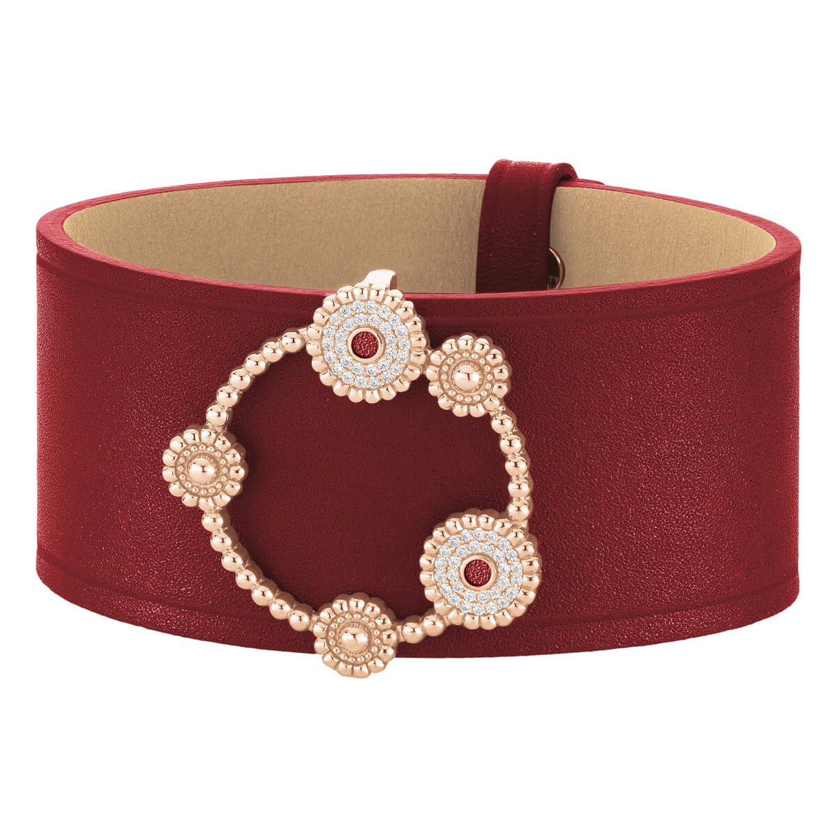 Cuff BOURGEON FLORAL Amaranth RO