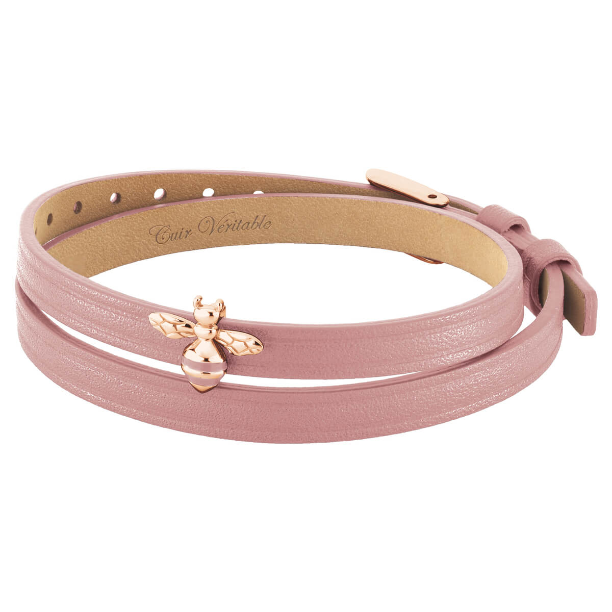 2 en 1, tour de cou et bracelet ABEILLE 6DT Rose RO