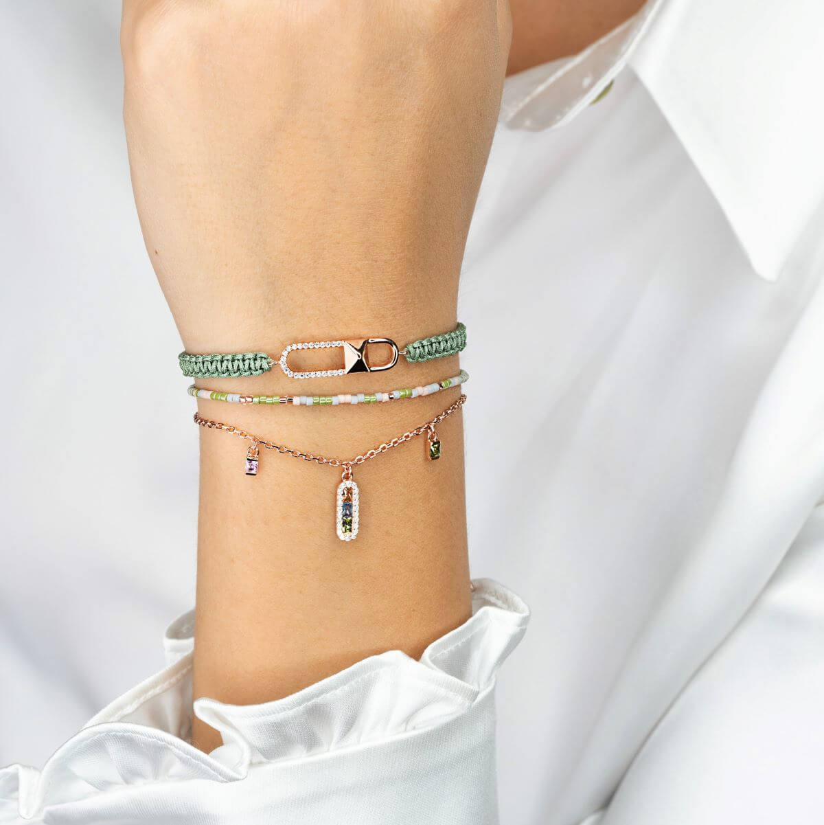 Bracelet LIEN VOYAGE Macra Olive RO