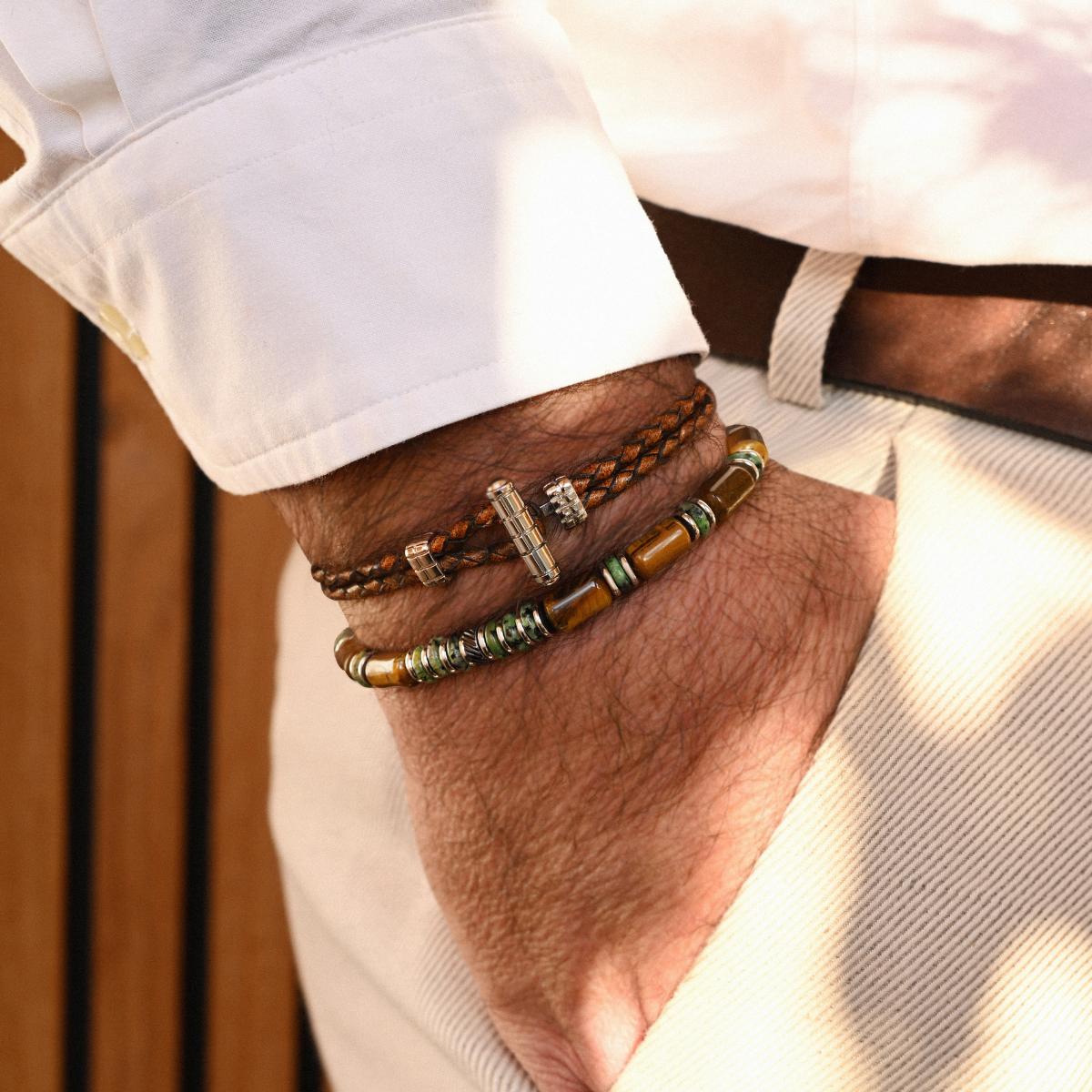 3 Bracelets SET 286 - Œil de Tigre