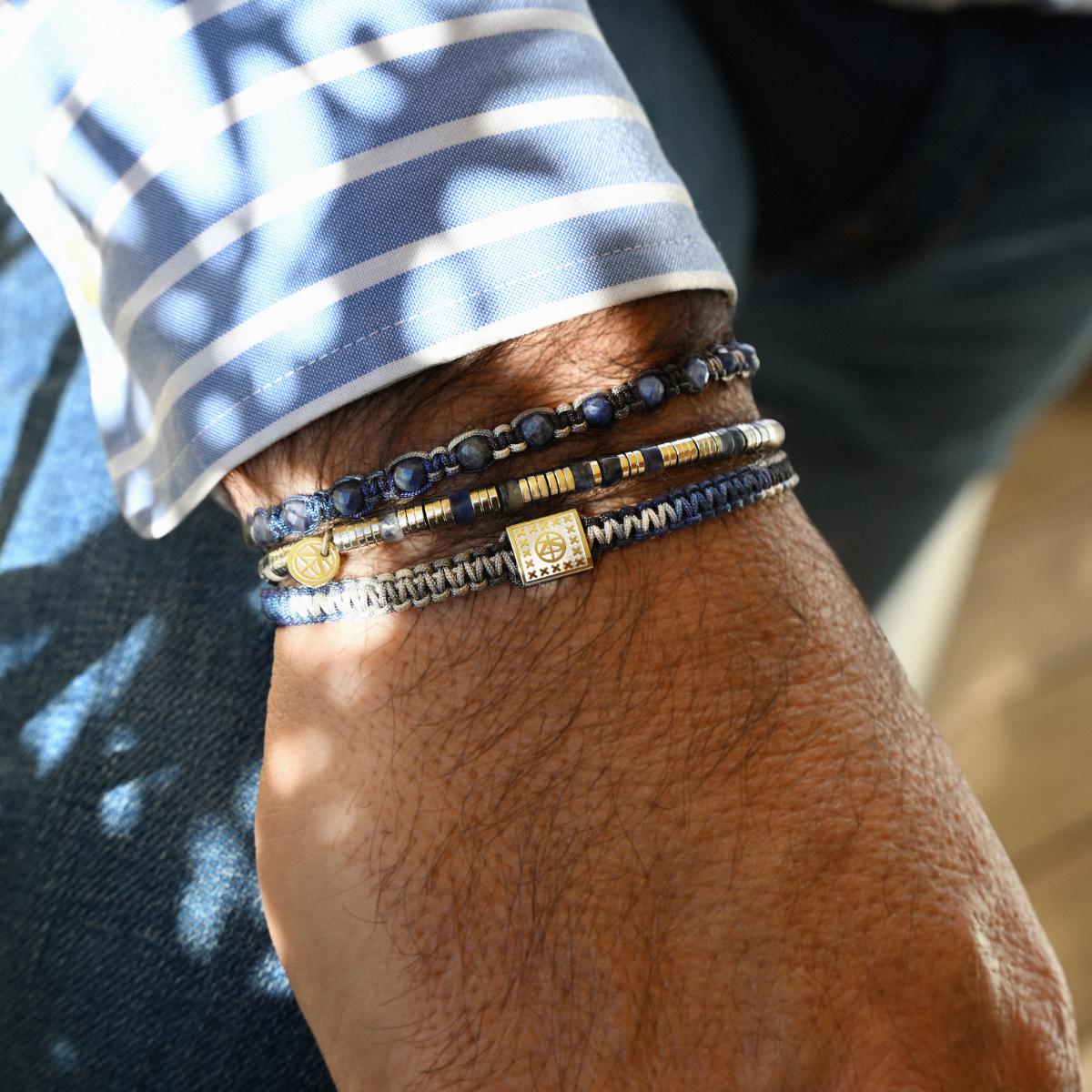 Bracelet ALCANTARA Sodalite Bleu