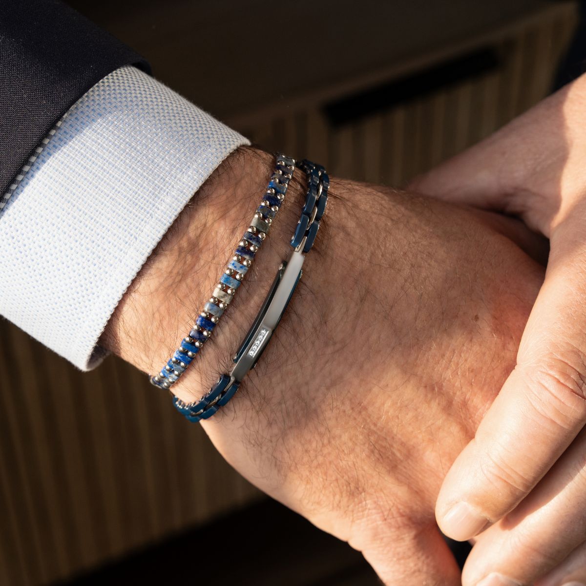 2 bracelets SET 231 BIS - Bleu-Céramique