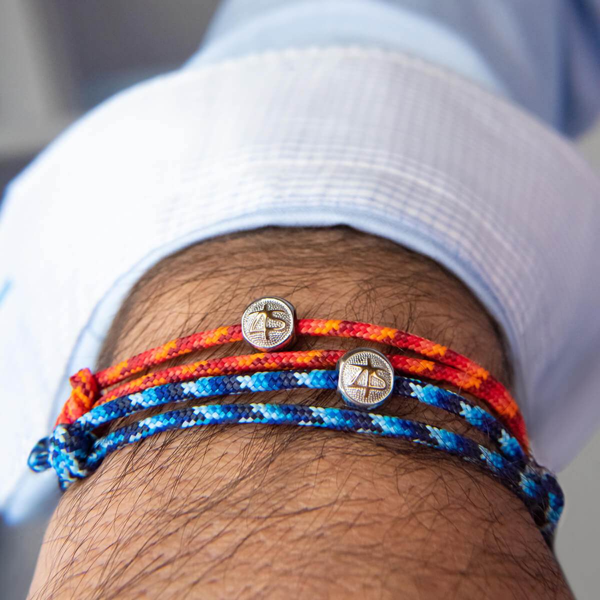 2 bracelets ECO SET 63 - RECYCLED cord