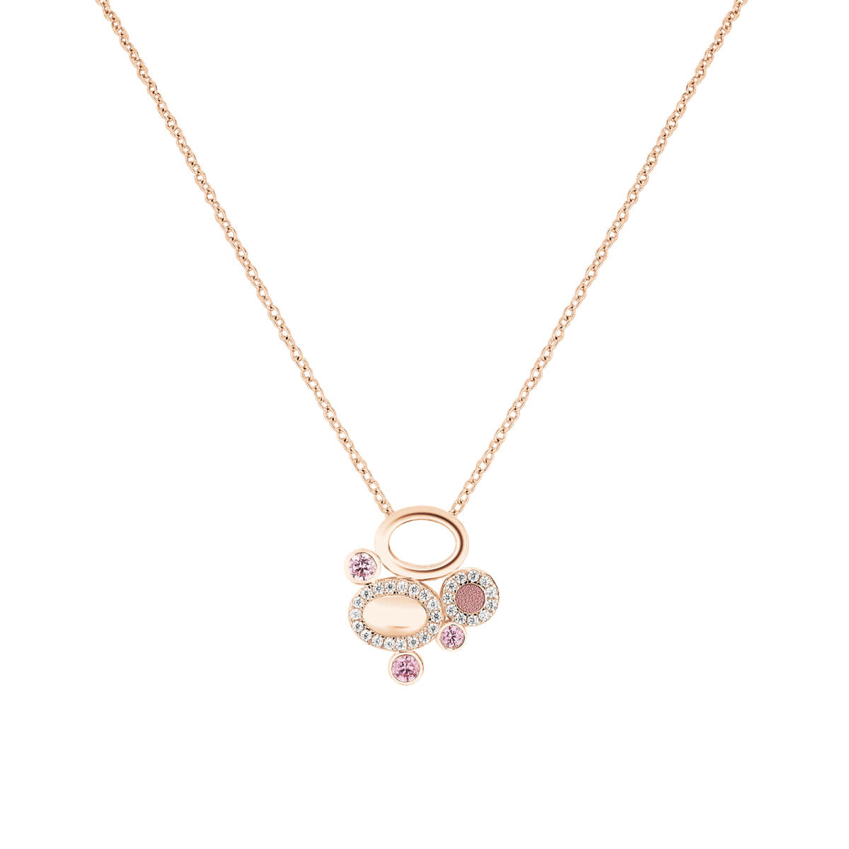 Pendentif GALETS Rose RO