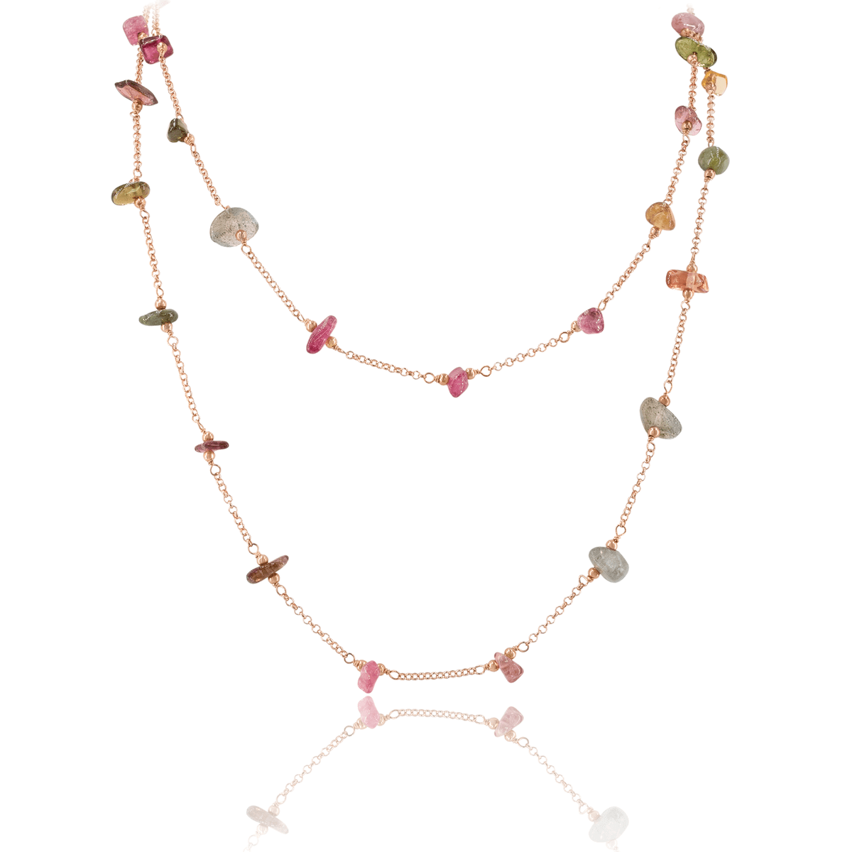 Long Necklace VIE OCEANE Rose RO