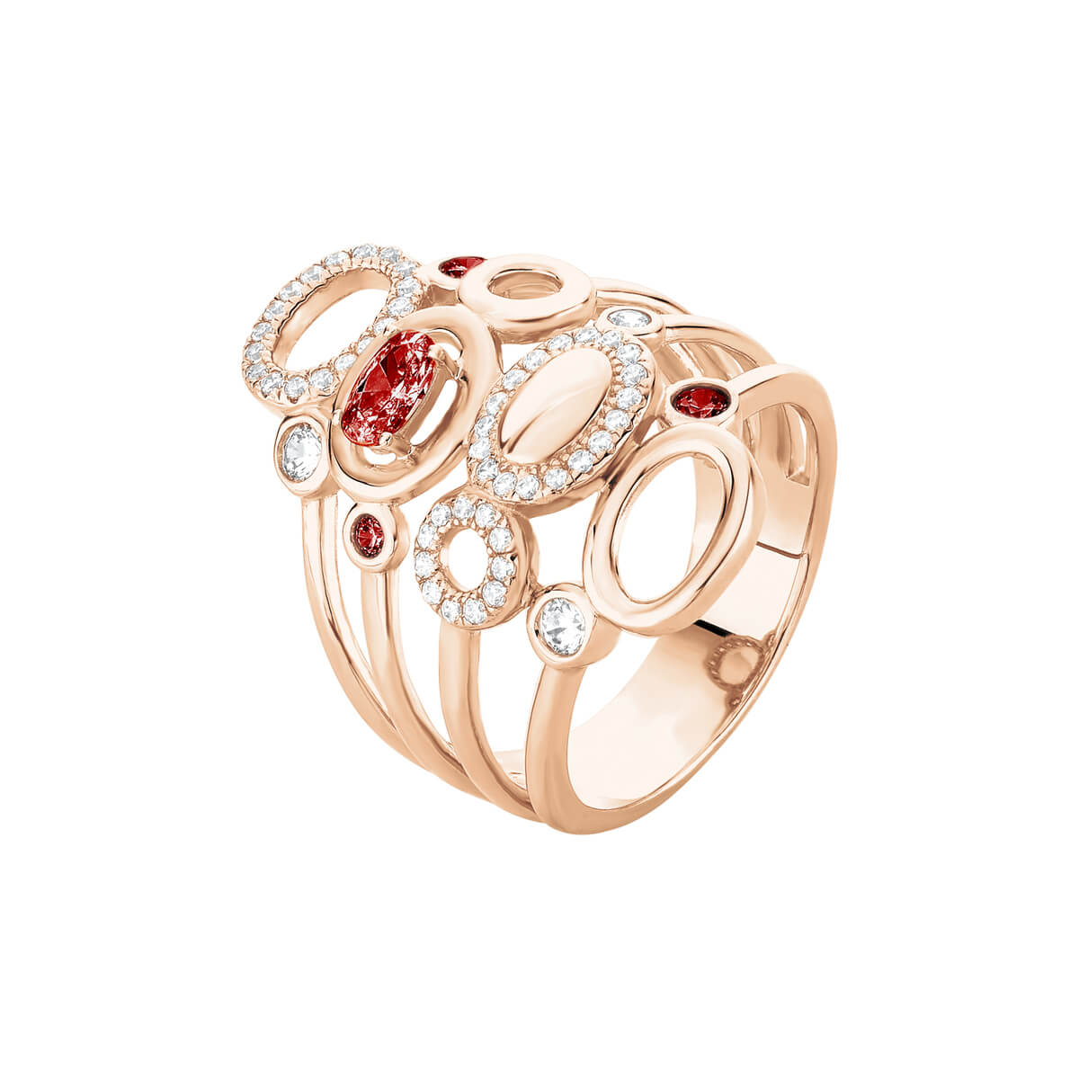 Bague GALETS RO Garnet