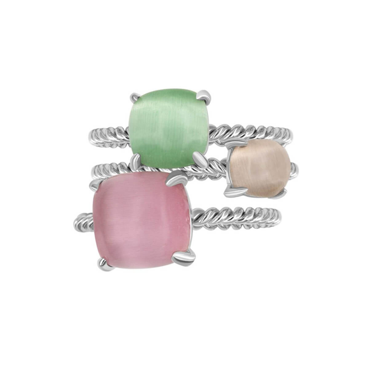 Ring Set VIE OCEANE Green Si