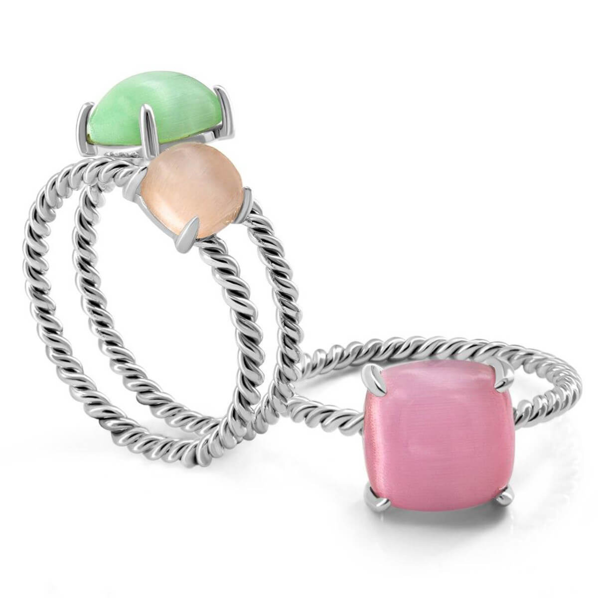 Ring Set VIE OCEANE Green Si