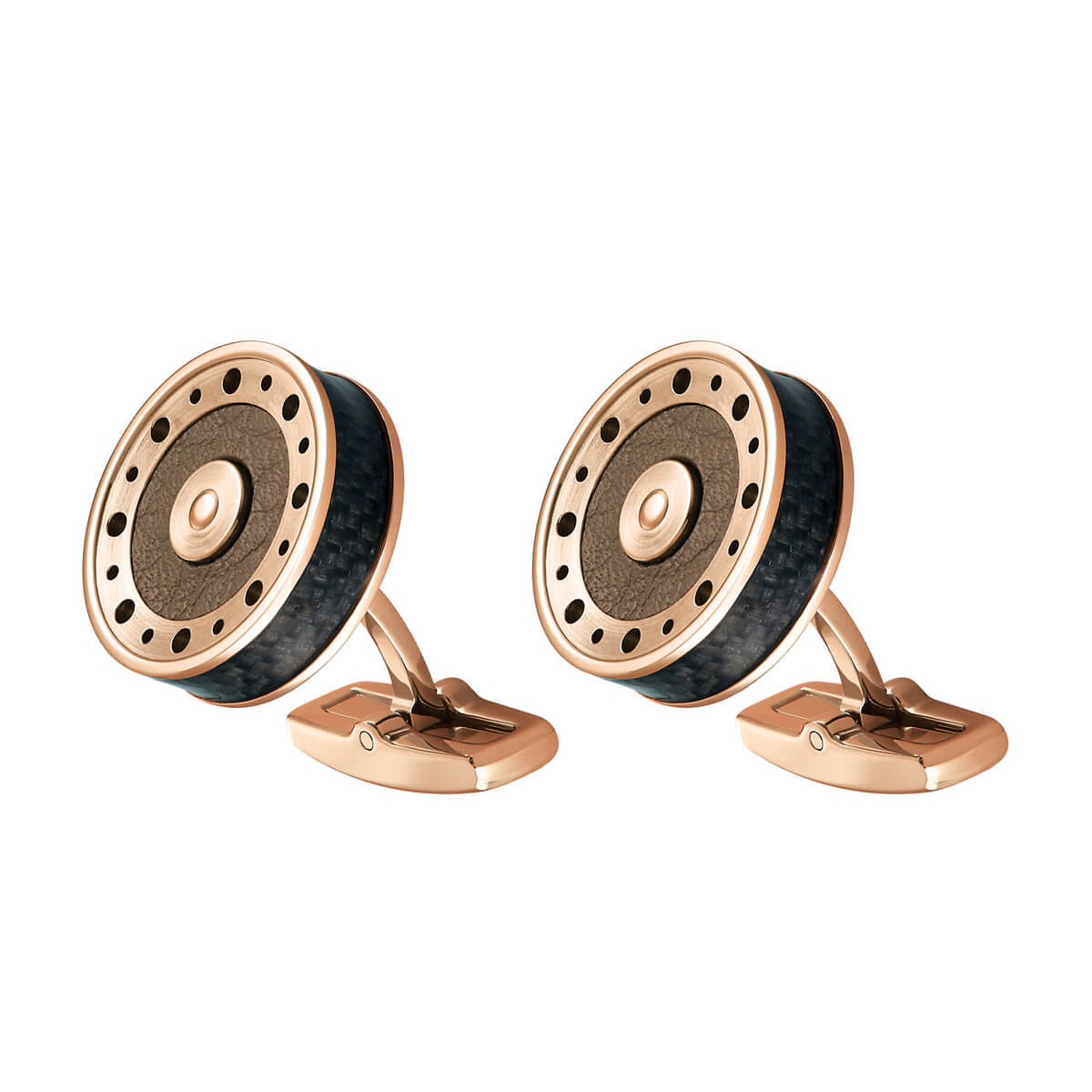 Cufflinks SURFACE FLEET Taupe IPR