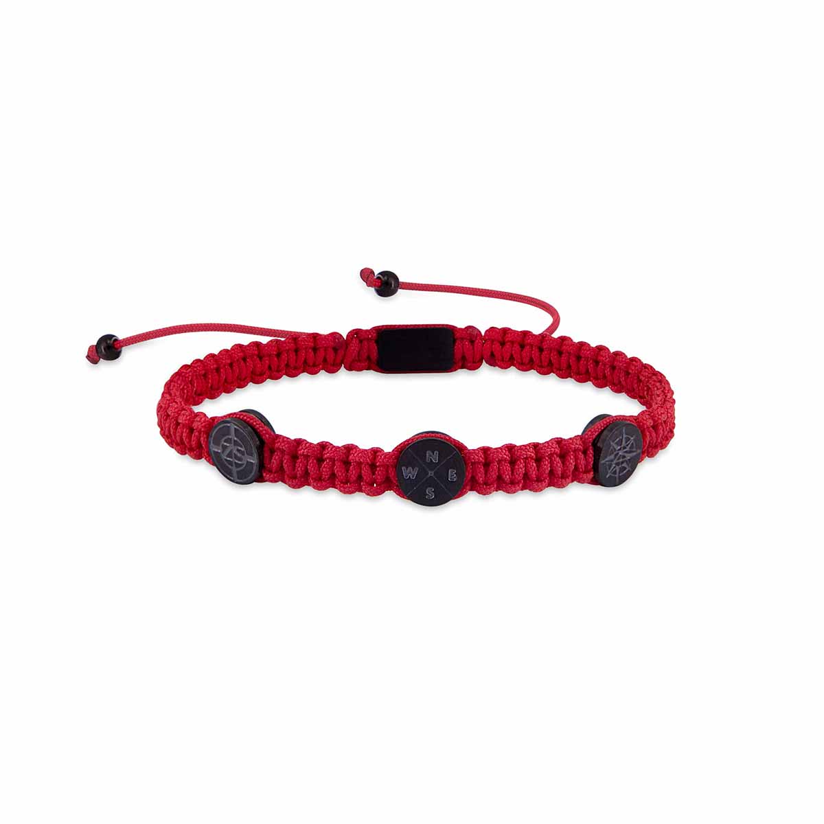 3 bracelets SET 210 - Red-Black