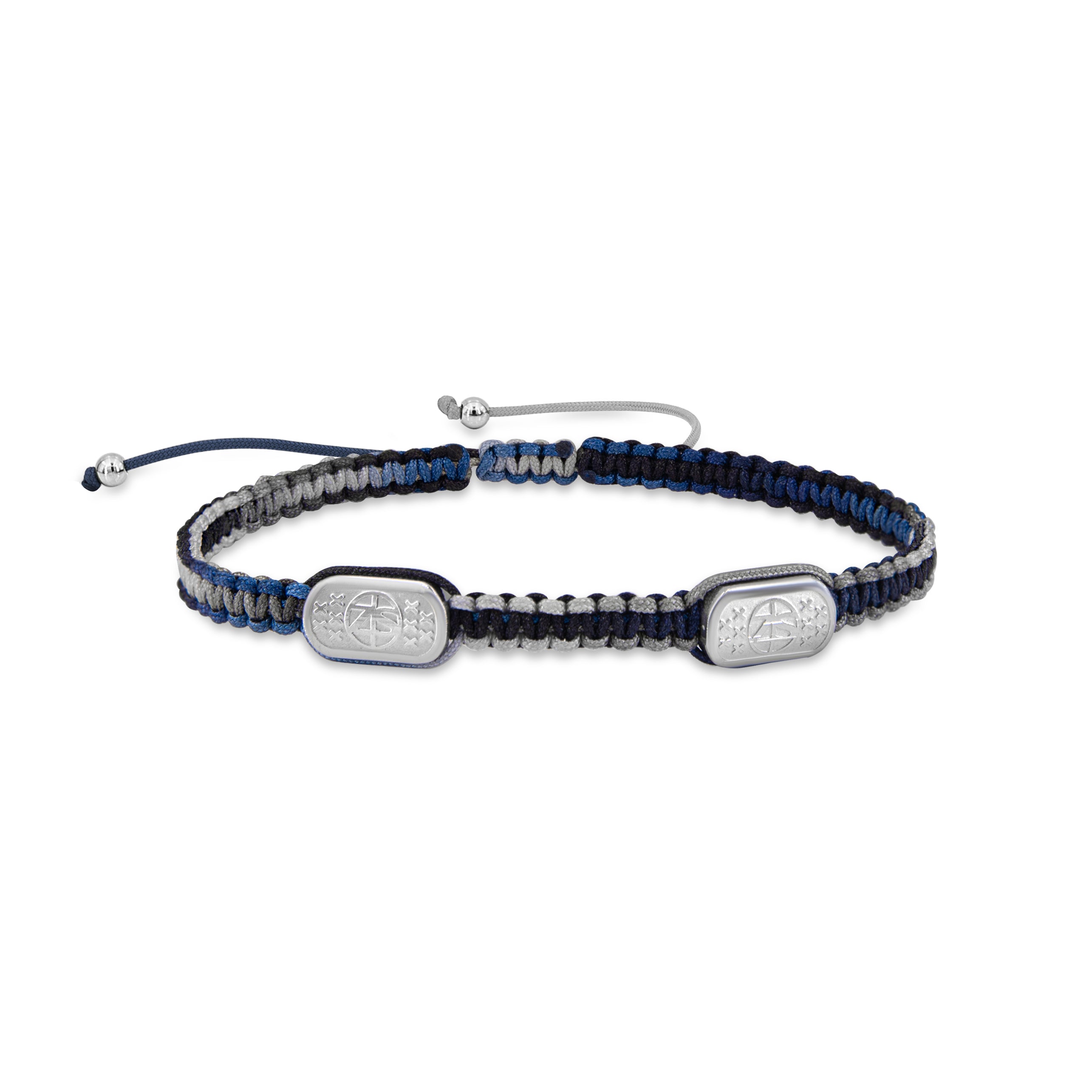 3 bracelets SET 216 - Blue-Black-Grey