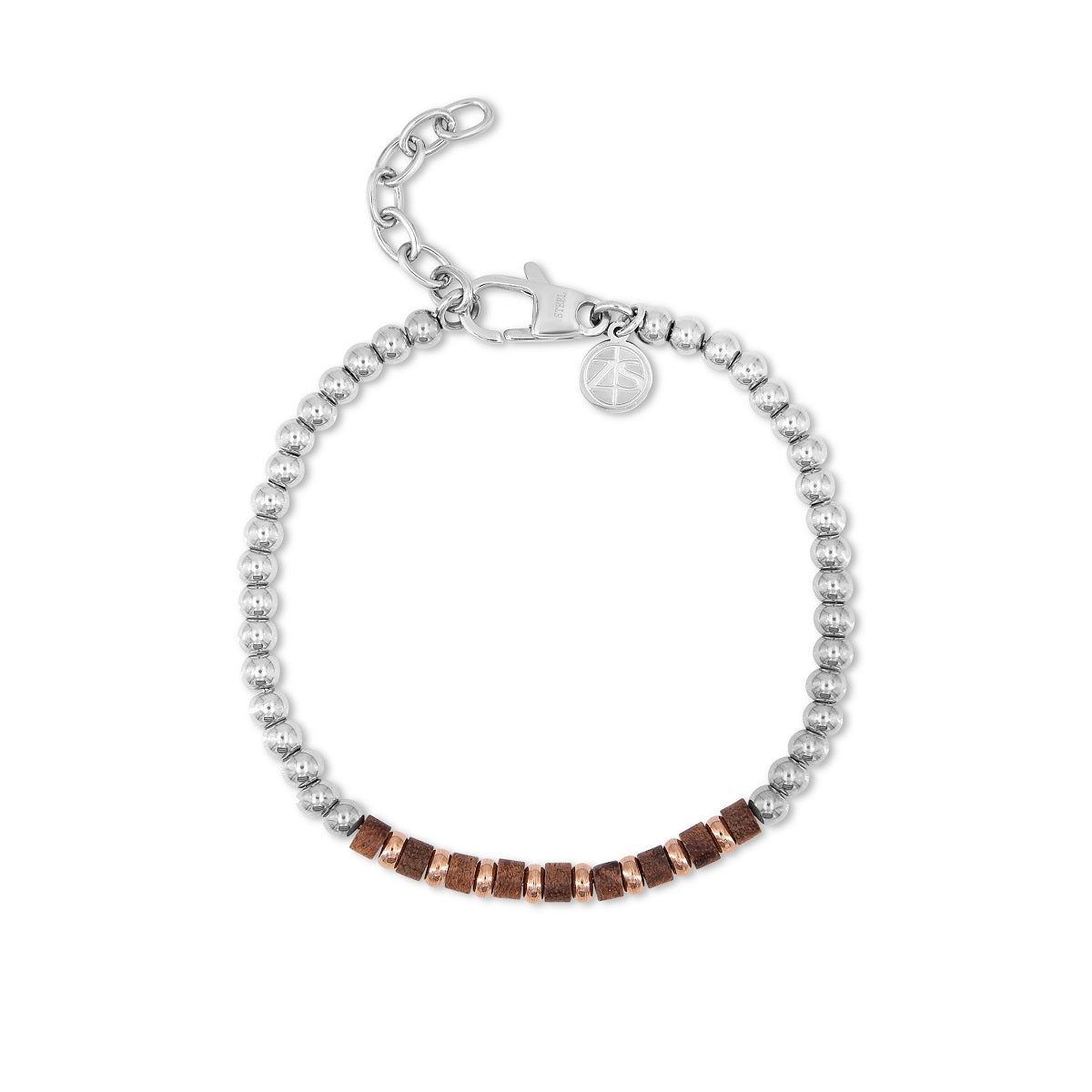 4 bracelets SET 228 - Marron-Hématite