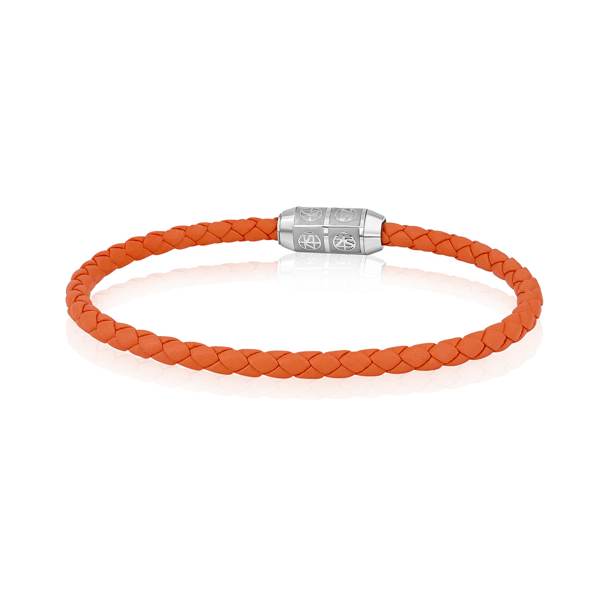 Bracelet DAMIER ZS 4S Orange Leather