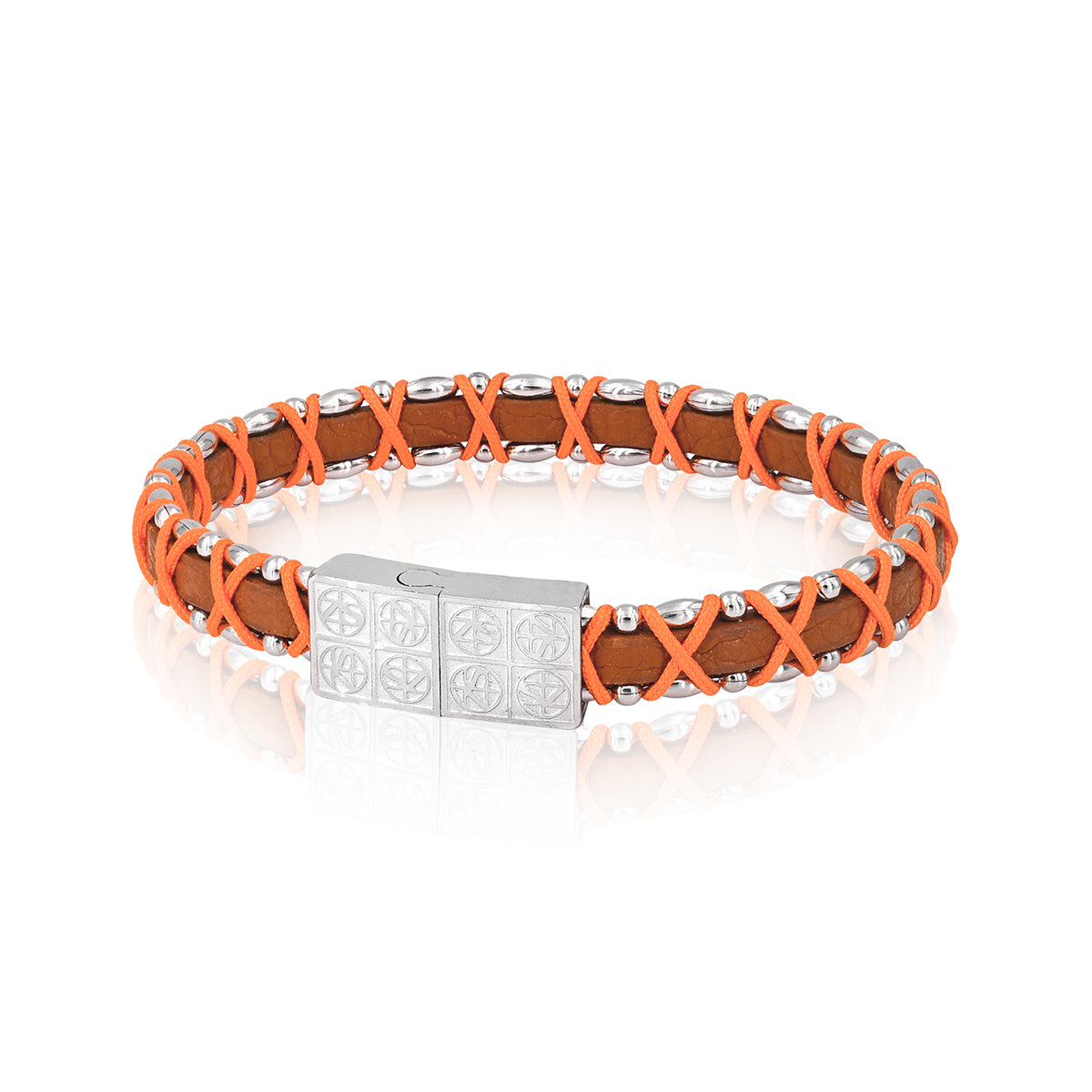 Bracelet DROMON Natural.Or Leather