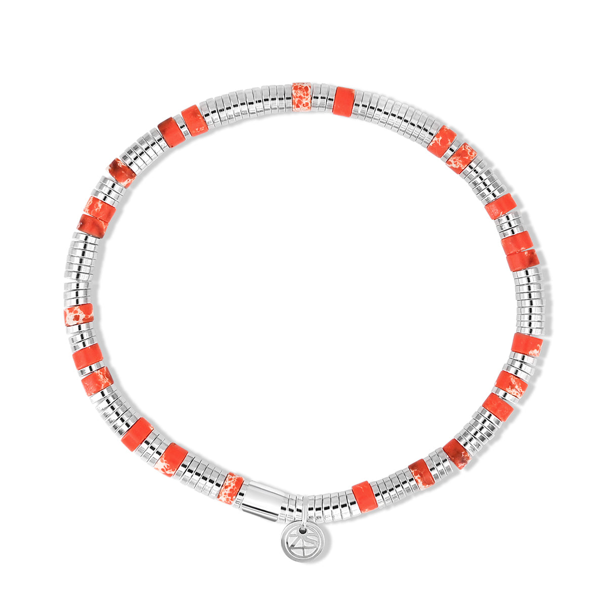 Bracelet ALCANTARA Orange Imp.Jasper