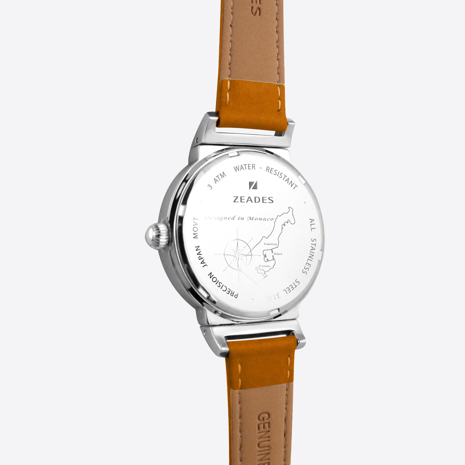 Maroquinière | Montre CALVILLE - Cuir Cannelle