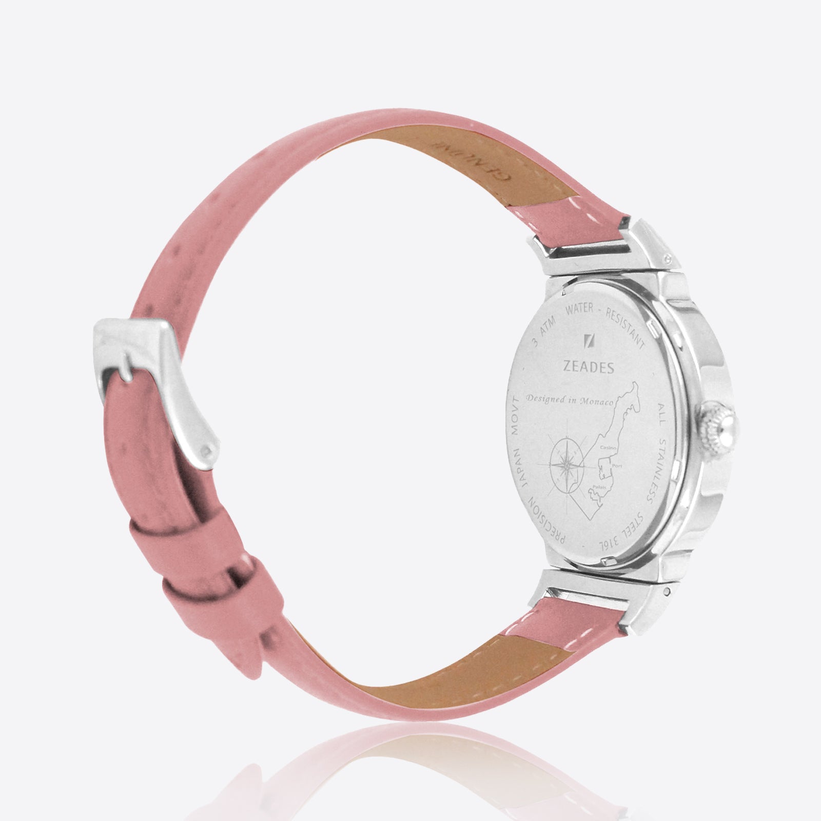 Maroquinière | Watch CALVILLE - Pink leather