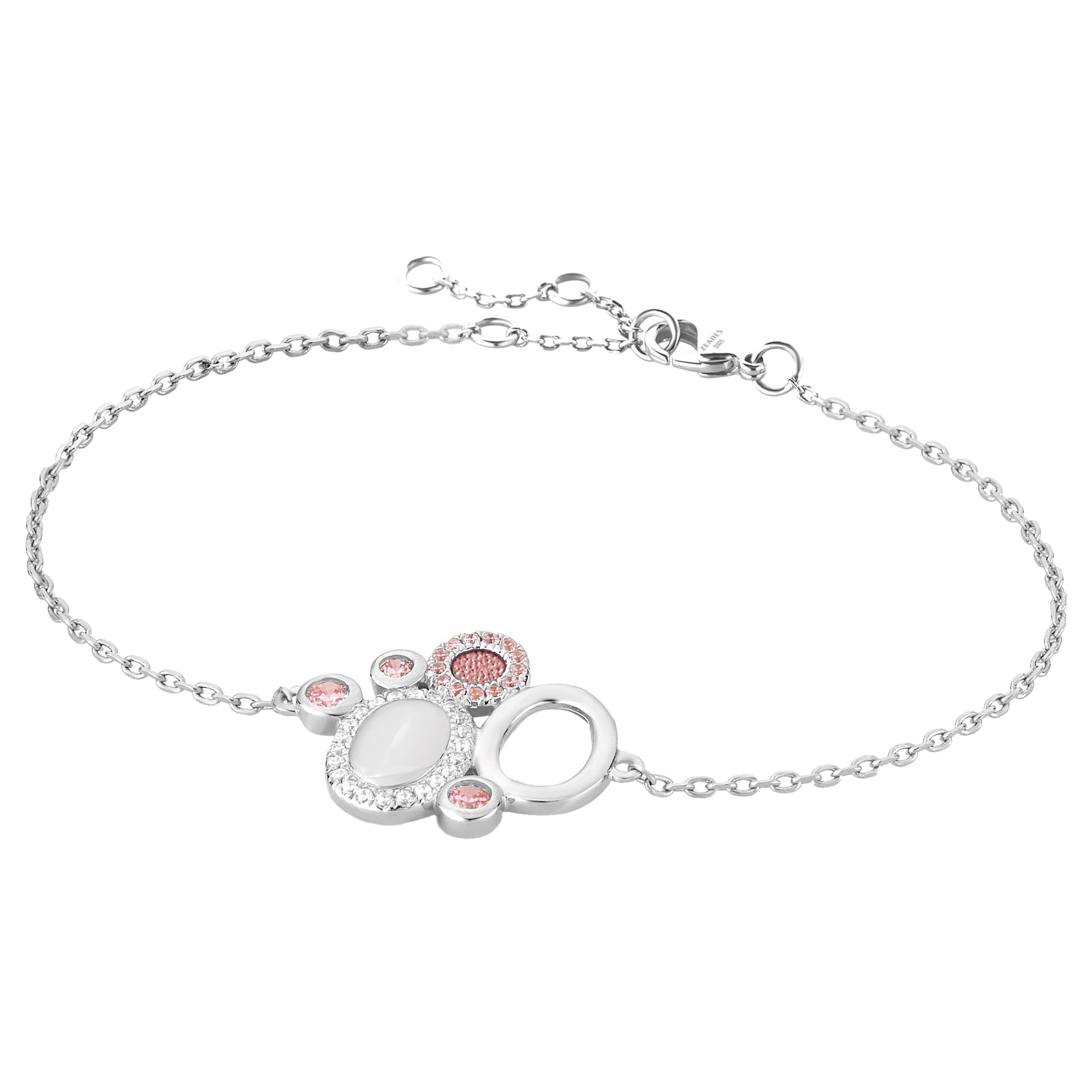 Bracelet GALETS Rose SI