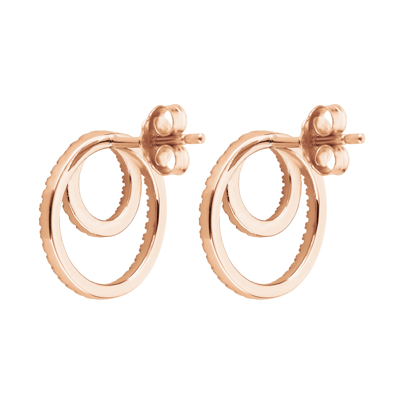 Earrings AIR Amaranth Rose Gold