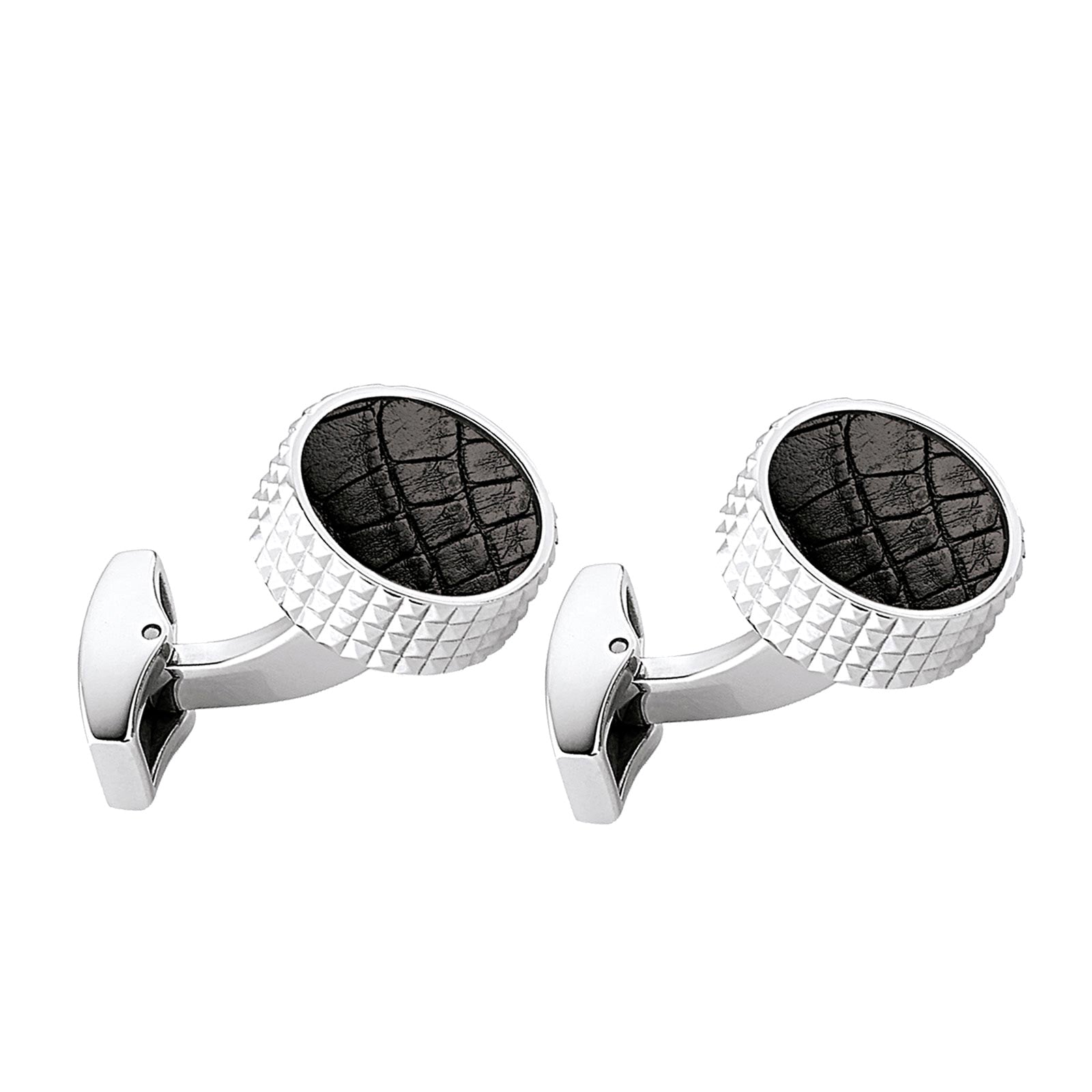 Cuff links SPYK Black croco