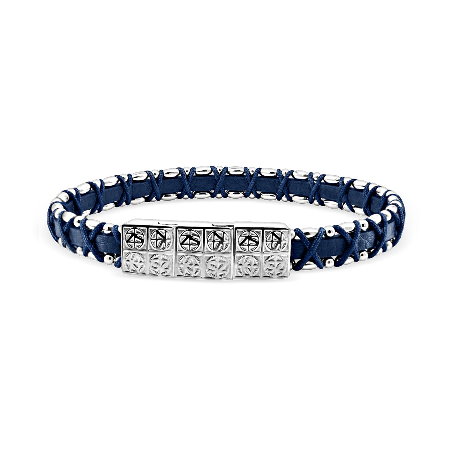 2 bracelets SET 122 * Blue-Ceramic
