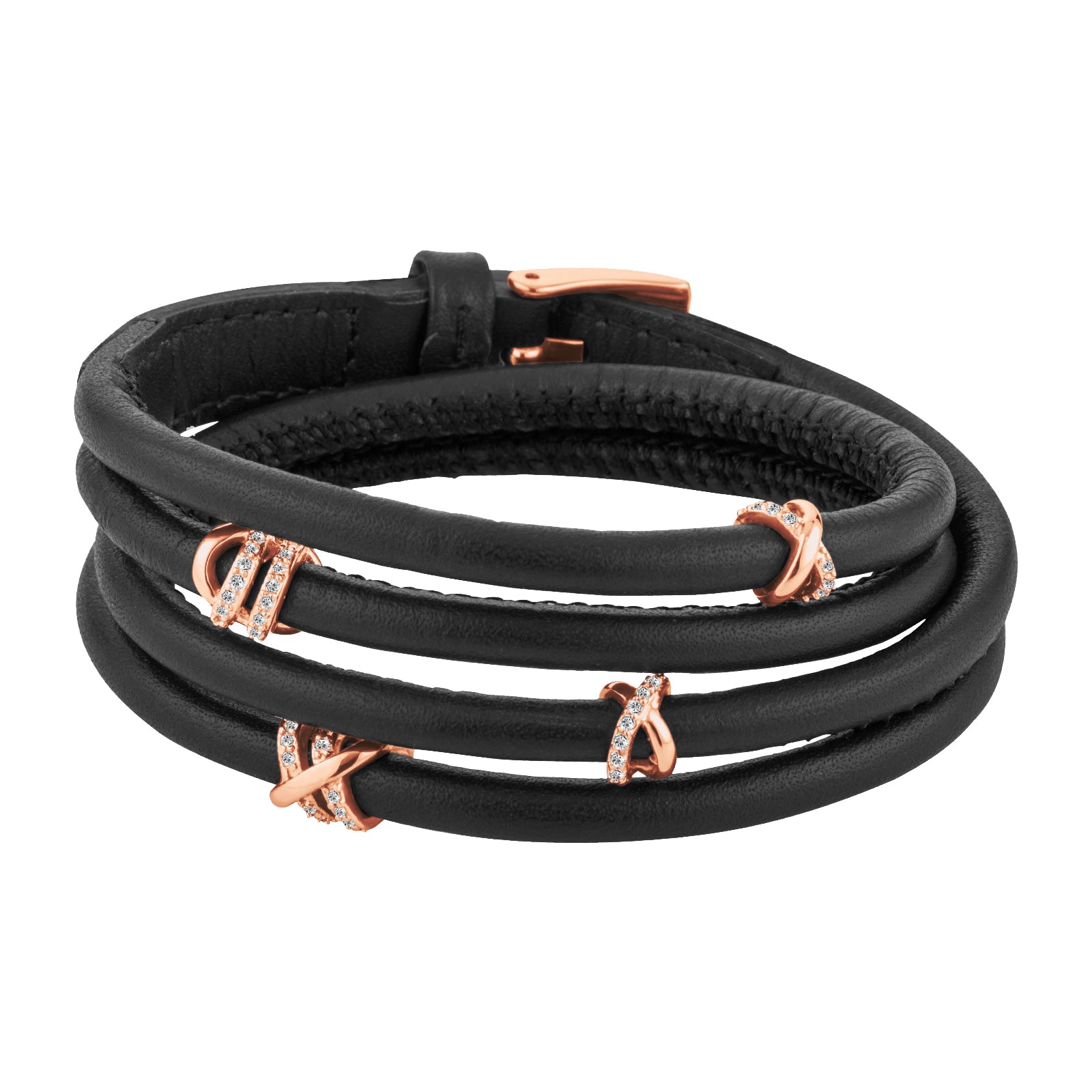 Bracelet A-MER-ELLE 4R Black IPR