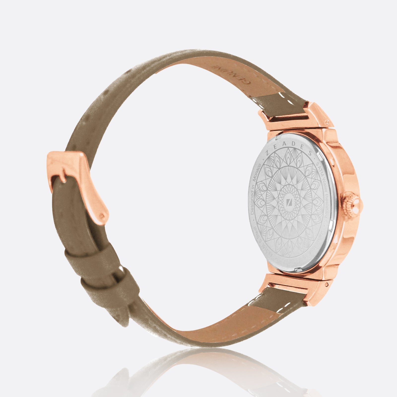 Maroquinière | Montre CALVILLE - Cuir Taupe