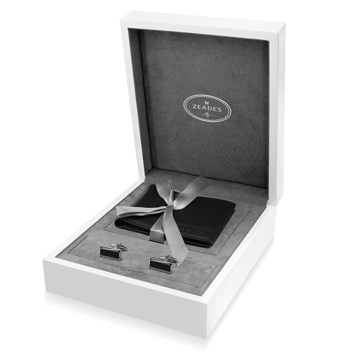 SET Cadeau : Portefeuille et Boutons de Manchette pour homme.