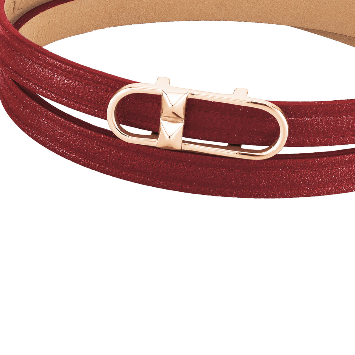 2 en 1, Ras de Cou & Bracelet LIEN VOYAGE 6DT Amarante RO