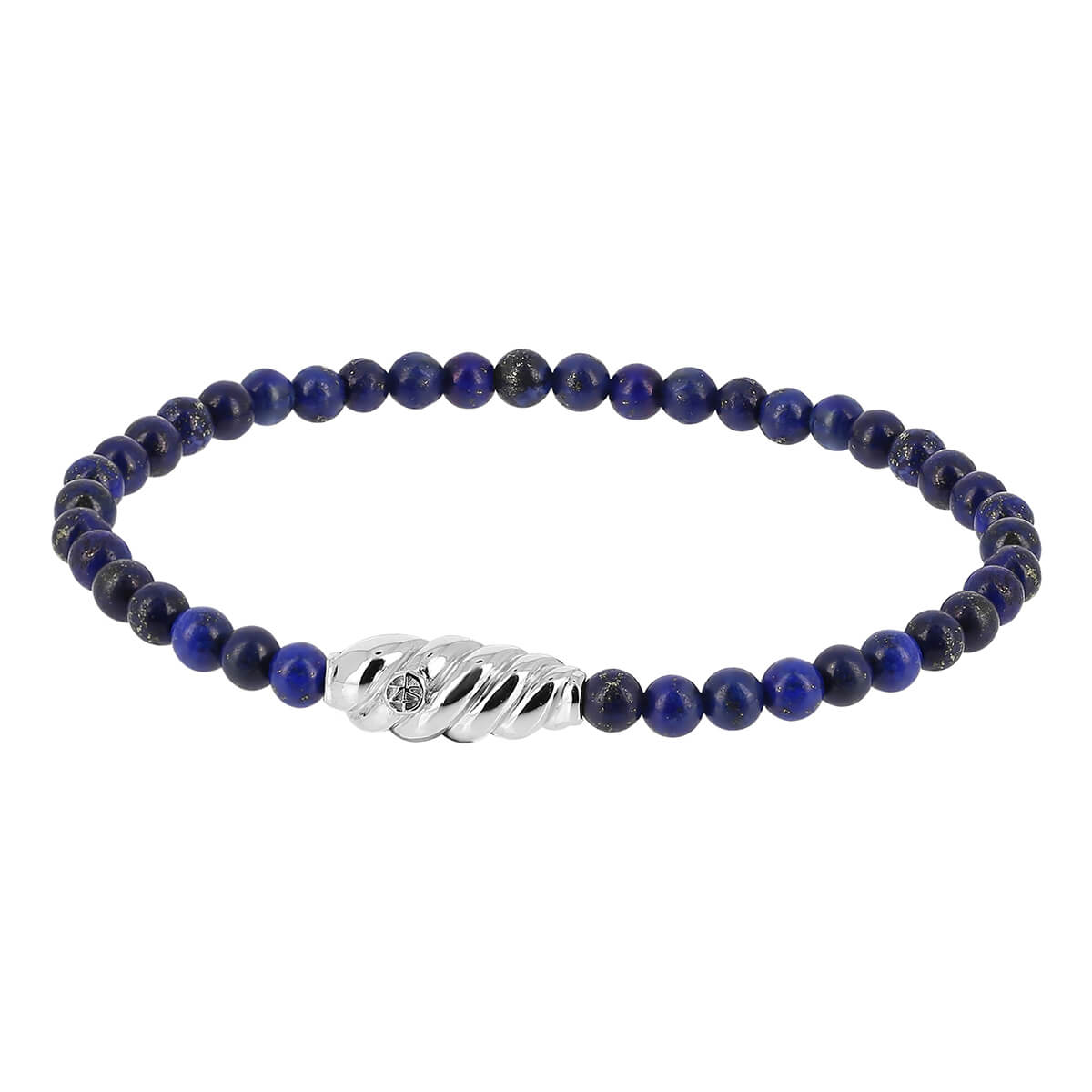 Argent 925 - Bracelet KNOT CAPUCIN Lazuli SI