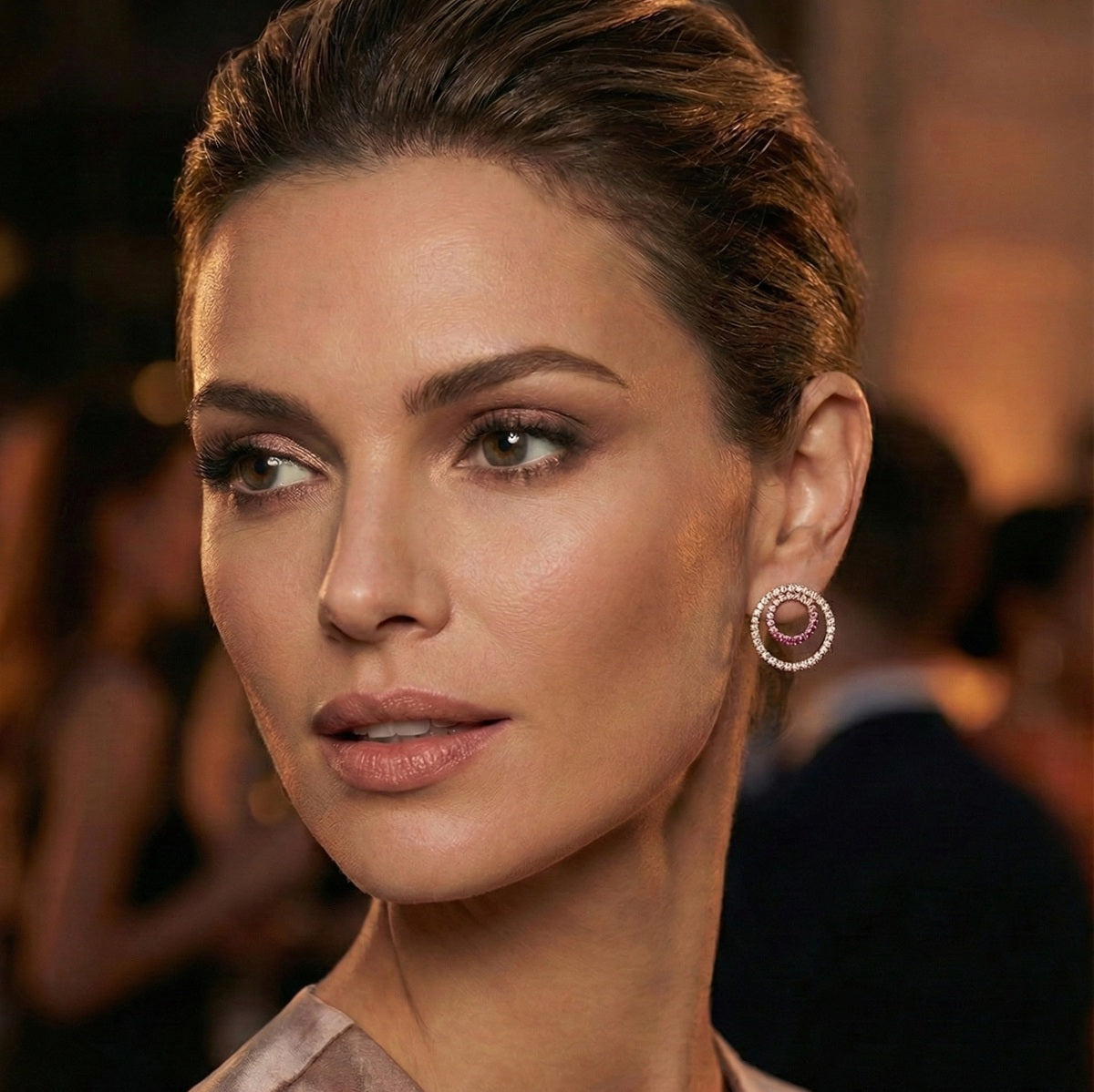 Earrings AIR Amaranth Rose Gold