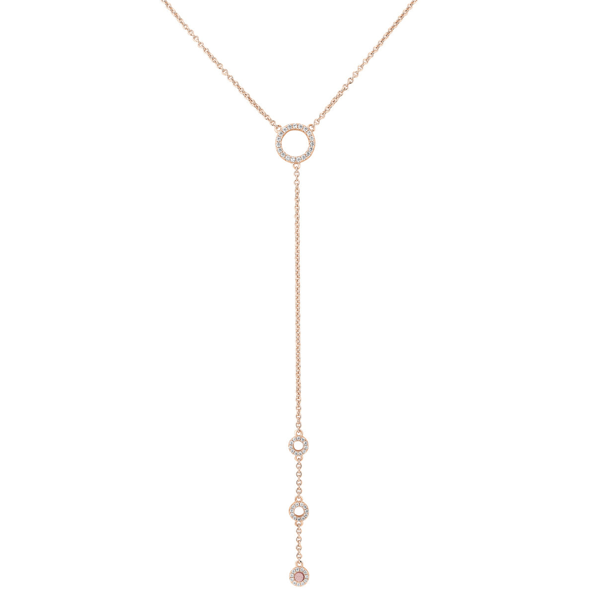 Long Y-necklace PLONGEON-Haut Rose RO