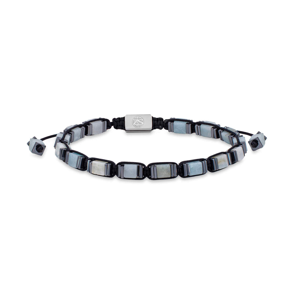 3 bracelets SET 214 - Bleu-Crème Jaspe
