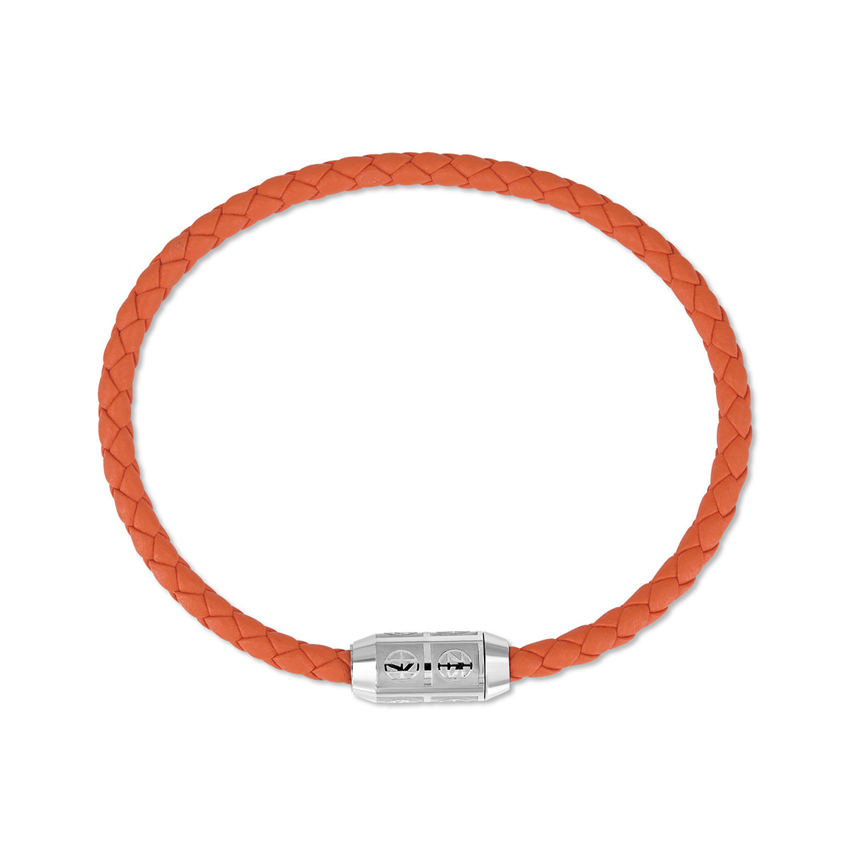 Bracelet DAMIER ZS 4S Orange Leather
