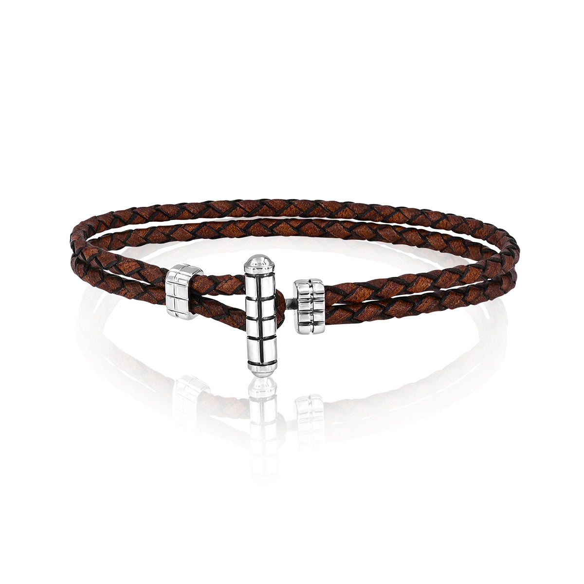 Bracelet BOLT T-BAR Ebony Leather