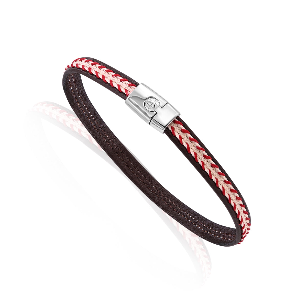 3 Bracelets SET 317 - Leather & Hematite