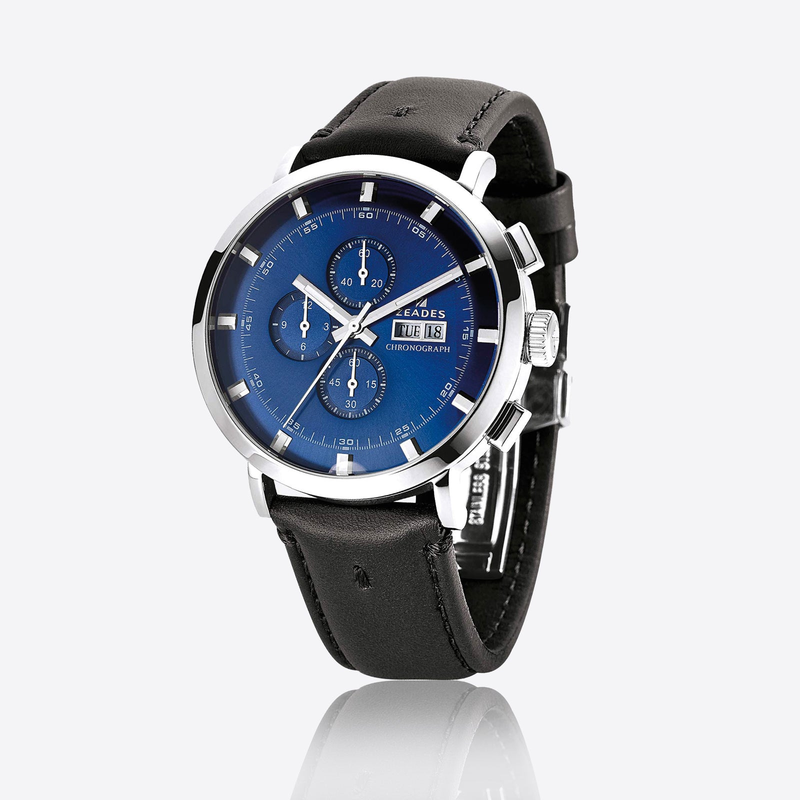 Watch Chronograph AQUA QUEST 43-STA-CBL_BU