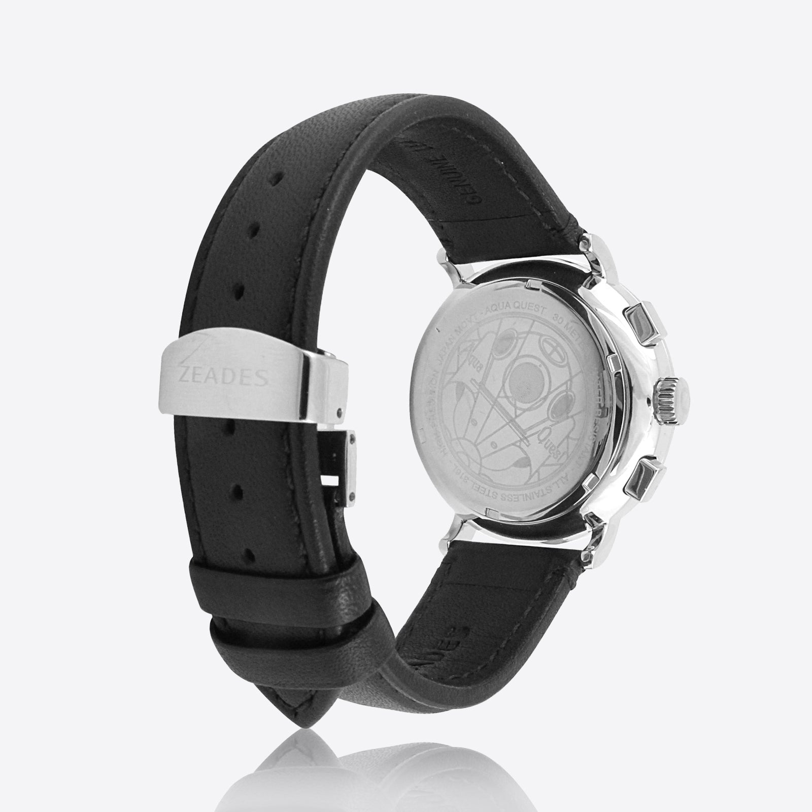 Watch Chronograph AQUA QUEST 43-STA-CBL_BU