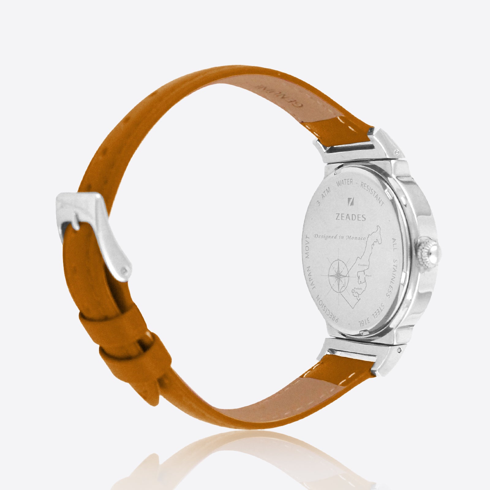 Maroquinière | Watch CALVILLE - Cinnamon leather