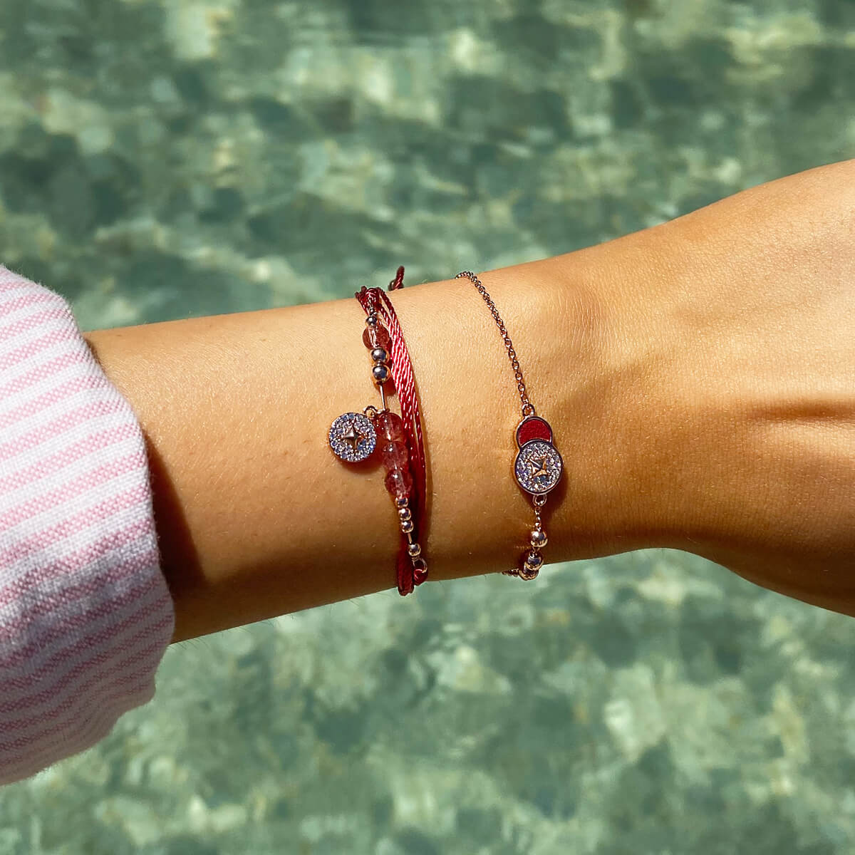 Bracelet VOYAGE Plage Amarante RO