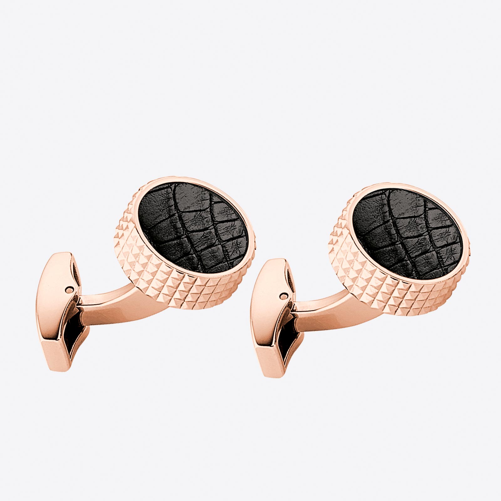 Cuff Links SPYK Black croco IPR